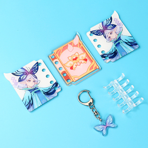 2024 Tùy Chỉnh Nhỏ Lật Cuốn Sách <span class=keywords><strong>Keychain</strong></span> Phim Hoạt Hình Phong Cách Nhựa Mặt Dây Chuyền Nhỏ Giải Nén Đồ Chơi Cho Căng Thẳng Cứu Trợ - Product Image 5