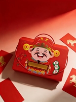 Boîte à gâteau en plastique PET rectangulaire rouge personnalisée Enjia, conteneur cadeau écologique avec matériaux recyclés pour le stockage des aliments ou les cadeaux