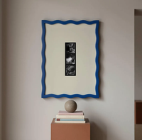 Bingkai Foto Profil Kustom OEM dengan Lapisan Warna Tepi Bergelombang untuk Merek Dekorasi Interior, Museum, Toko, dan Rantai Ritel