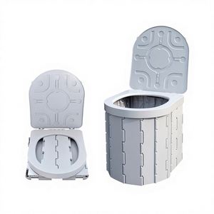 Toilettes d'urgence portables tout-en-un pliables pour camping en voiture, pour véhicules de voyage autonomes, en matériau ABS - Product Image 1