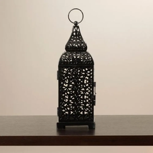 Lanterne a vento in stile marocchino in metallo lampade a motivo floreale scava fuori il Design portacandele in ferro decorazioni per la casa retrò - Product Image 4