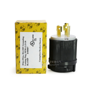 UL Được Liệt Kê, Khóa Cắm, 30A, AC 250V, NEMA L15-30P, 3P, 4W, Cấp Công Nghiệp, Nền Tảng, Cho Máy Phát Điện Cáp Điện, Mỹ Cắm - Product Image 2
