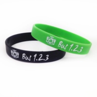 Individuelles Logo Silikon-Armband Geprägtes Gummi-Armband Werbegeschenk für Wohltätigkeitsveranstaltungen Schulklasse Souvenir Großhandel