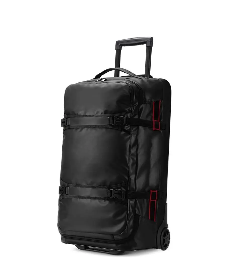 Logotipo personalizado Impermeável 70L Grande Capacidade Rolling Duffle Bag Rodas Trolley Bag Sport Duffel Bagagem Travel Bag