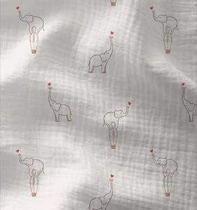 Meilleure vente 100% tissu <span class=keywords><strong>de</strong></span> <span class=keywords><strong>gaze</strong></span> <span class=keywords><strong>de</strong></span> mousseline <span class=keywords><strong>de</strong></span> <span class=keywords><strong>coton</strong></span> Double couche tissé imprimé pour vêtements <span class=keywords><strong>de</strong></span> nuit pour garçons vêtements mousseline imprimée écologique - Product Image 3