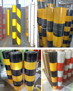 Poteaux de signalisation routière réfléchissants multicolores (rouge, blanc, jaune, noir) en PMMA, embouts d'intersection, poteaux d'avertissement, garde-corps - Product Image 6