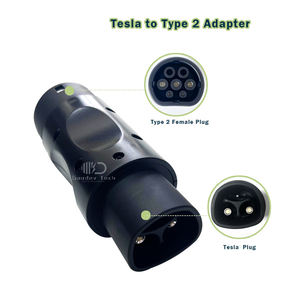 Nuevo Adaptador EV <span class=keywords><strong>Goodev</strong></span> Tech GDE-ADTSLT204 16A 32A 3.7KW 7.4KW, Cargador Tesla Americano a Tipo 2 IP44 - Product Image 3