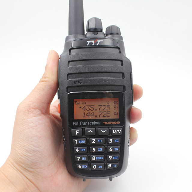 TYT Th-uv8000d PTT Two Way Radio Portable UHF&VHF Handheld Ham Transceiver with 3600MAH Battery