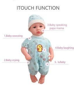 <span class=keywords><strong>Itouch</strong></span> funcional inteligente suave 18 pulgadas para hacer un sonido táctil juguete electrónico encantador vinilo silicona bebé muñeca Reborn muñecas - Product Image 6