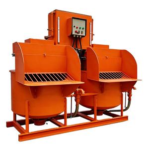 Mezcladora de doble cilindro para la construcción de viviendas, con capacidad automática para transportar la lodosa mezcla, capacidad del cilindro único 550L - Product Image 1