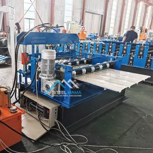 Factory Supply Full Automatic TR5 Trapezoidal <b>Metal</b> Roofing Sheet Crimping <b>Machine</b> for Bolivia - Product Image 5