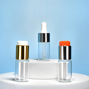 Gümüş kapak Amber 5ml 8ml <span class=keywords><strong>10ml</strong></span> temiz cam şişe dondurularak kurutulmuş <span class=keywords><strong>c</strong></span> vitamini tozu küçük boy uçucu yağ şişe basma düğmesi - Product Image 3