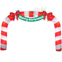 Inflables publicitaires de qualité commerciale navidenos arcades d'événement de fête extérieure arche de noël gonflable