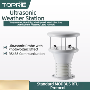 Medidor ultrasónico de velocidad y dirección del viento Toprie, <span class=keywords><strong>radar</strong></span> de monitoreo de temperatura, humedad, lluvia y presión. - Product Image 2
