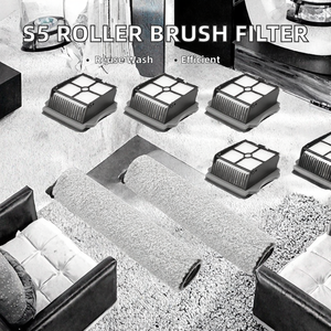 Brosse principale, filtre HEPA, <span class=keywords><strong>Tineco</strong></span> <span class=keywords><strong>Floor</strong></span> <span class=keywords><strong>One</strong></span> <span class=keywords><strong>S5</strong></span>/<span class=keywords><strong>S5</strong></span> Pro, <span class=keywords><strong>aspirateur</strong></span> sans fil manuel haute efficacité, lavable, réutilisable, humide/sec, pour la maison - Product Image 2