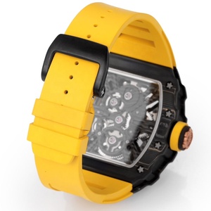 Orologio Meccanico di Lusso 12-01 in Fibra di Carbonio con Movimento Tourbillon a Carica Manuale, Alta Qualità, Vetro Zaffiro, Scheletro Cavo, Orologio da Uomo - Product Image 6