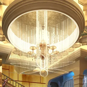 RGB LED Fiber Optic Crystal Chandelier Lamp Light Shape customization For Indoor Living Room Hall