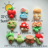 Aksesoris Resin Lukis Tangan Bertema Musim Semi Model Grosir, Bunga, Jamur, Pohon Apel, Cabochon, Lem Krim, Kerajinan Jepit Rambut, Sepatu Clog