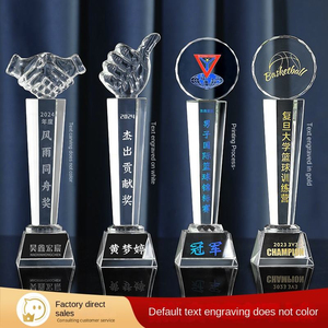 Trofeo <span class=keywords><strong>de</strong></span> Cristal Ecológico Personalizable con Grabado e Impresión UV, Forma Rectangular para Campeones Deportivos y Musicales, Diseño Gratuito - Product Image 3