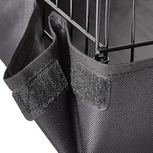 Temel sızdırmaz tuval alt gine domuz evcil hayvan kafesi bölücü seti, siyah - Product Image 4