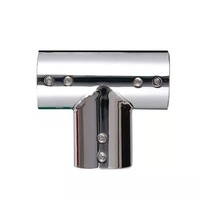 Accessoires de salle de bain en acier inoxydable 304 : Fixation de verre pour douche, connecteur de tuyau, bride, support d'angle, pince de suspension