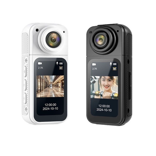 Thumb Size 2.7K HD CMOS Sensor VLOG Outdoor Riding Mountaineering Pet 180 Wide Angle Pocket Action Tracking Mini Sport Camera