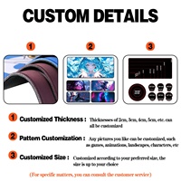 Tapis de souris ergonomique en mousse à mémoire de forme à rebond lent avec support pour le poignet, ensemble de tapis de clavier pour le gaming et le bureau (vente en gros)