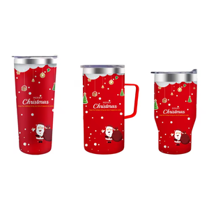 Vaso Térmico <span class=keywords><strong>de</strong></span> Acero Inoxidable 304 <span class=keywords><strong>Feliz</strong></span> <span class=keywords><strong>Navidad</strong></span> con Diseño Navideño Personalizado, <span class=keywords><strong>Taza</strong></span> <span class=keywords><strong>de</strong></span> Café Aislada <span class=keywords><strong>de</strong></span> Doble Pared - Product Image 4