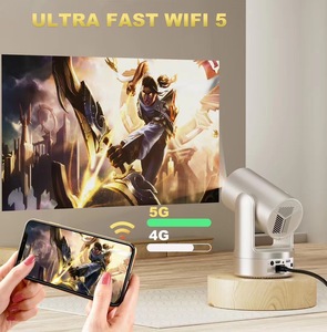 Wholesale J3 200 Ansi Lumens Hisen 352 Android Smart <b>Mini</b> Projector with Free Shipping 4K Video BT Wi-fi Projector with Battery - Product Image 1
