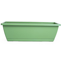 Pots de plantes auto-arrosants en plastique PP carré épaissi, trou de drainage, design minimaliste durable, capacité de 10,97 L, jardinage à domicile