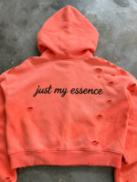 Sweat à capuche zippé unisexe en coton épais surdimensionné pour homme, style streetwear, broderie, effet vieilli, coupe carrée, délavé à l'acide