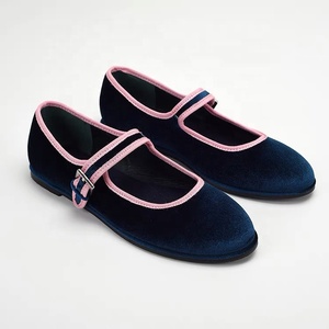 <span class=keywords><strong>Scarpe</strong></span> Mary Jane in <span class=keywords><strong>Velluto</strong></span> con Fibbia per <span class=keywords><strong>Donna</strong></span>, Nuovo Stile Casual Elegante con Punta Tonda e Tomaia Bassa, Colori Personalizzabili - Product Image 4