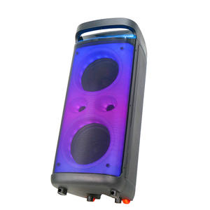 TWS Party Box Haut-parleur avec effet de lumière LED RVB dynamique <span class=keywords><strong>Trolley</strong></span> Haut-parleur karaoké 8 pouces Woofer Haut-parleur sans fil Blue Tooth - Product Image 1