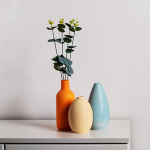 Vaso in ceramica set <span class=keywords><strong>di</strong></span> tre pezzi vaso bianco decorazione arredi e decorazioni per la casa <span class=keywords><strong>di</strong></span> fiori moderni vaso <span class=keywords><strong>di</strong></span> fiori - Product Image 1