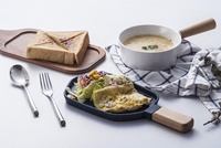 Bol en mélamine de 7 pouces avec poignée, 600 ml, restaurant, bistrot, café, brunch, dîner, petit-déjeuner, service de soupe, nouilles, pâtes