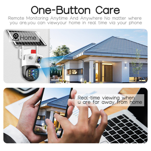 Cámara de Seguridad WiFi Inteligente para Exteriores, Sistema de Alarma con <span class=keywords><strong>Sensor</strong></span> de <span class=keywords><strong>Movimiento</strong></span> Inalámbrico, Visión Nocturna en Color 1080P, Cámara CCTV para el Hogar, Comunicación Bidireccional - Product Image 2