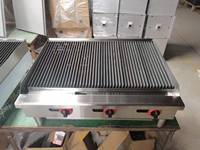 Grill au gaz en pierre de lave premium, équipement de cuisine industriel en acier inoxydable pour restaurants et hôtels, modèle Campbon.K7910R