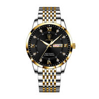 Montre à Quartz poedagar mode luxe montres pour hommes bande en acier inoxydable montre-bracelet grand cadran pointeurs lumineux montre