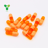 Capsules vides transparentes en gélatine bovine de qualité pharmaceutique YS Wholesale, couleur personnalisée, tailles 00, 0, 1, 2, 3, capsules creuses