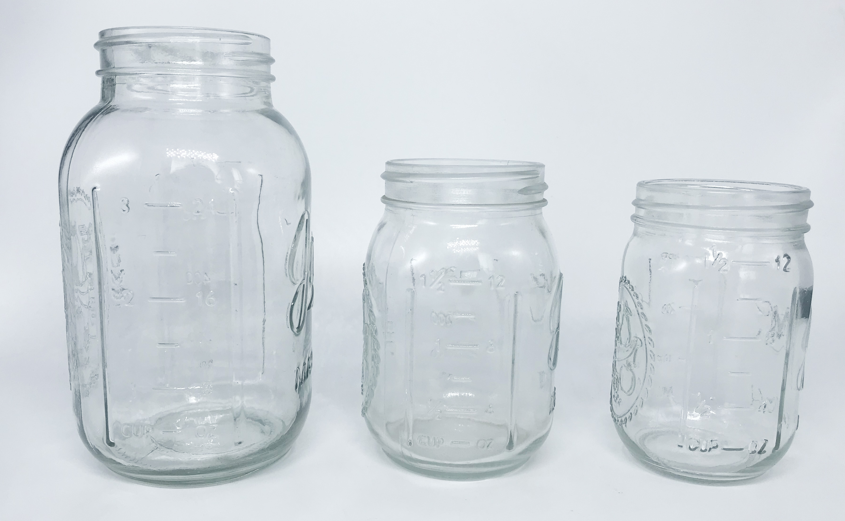24oz glass mason jar/glass jar with metal lid/glass storage jar with Embossed Logo