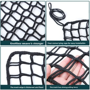 Red de carga de escalada para niños de doble capa negra, barra de mono de seguridad, casa del árbol, puente colgante, juego, corte de red de escalada de plástico - Product Image 4