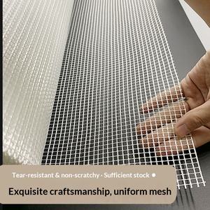 Maille <span class=keywords><strong>de</strong></span> <span class=keywords><strong>fibre</strong></span> <span class=keywords><strong>de</strong></span> <span class=keywords><strong>verre</strong></span> résistante aux alcalis pour mur extérieur Haute flexibilité <span class=keywords><strong>Anti</strong></span>-fissuration pour l'enduit Isolation Remise sur le volume - Product Image 6