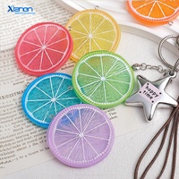 Hangende citroenvormige kunstfruit hars hanger acryl tas charme armband en telefoonketting DIY accessoire