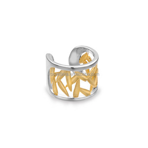 Rosaeflora "Be With Yourself" Pendientes de Bambú sin Perforación, Plata de Ley 925 Auténtica, Joyería Fina, Unisex - Product Image 3