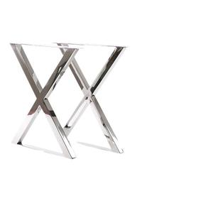 स्टेनलेस स्टील एक्स-आकार टेबल पैर और समर्थन करता है. डाइनिंग टेबल के लिए कस्टम आधुनिक और टिकाऊ फर्नीचर फ्रेम - Product Image 5