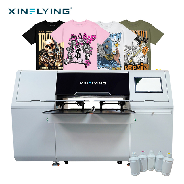 1 Year Warranty Automatic New 4head Dual-station DTG Garment Printer 40x50cm