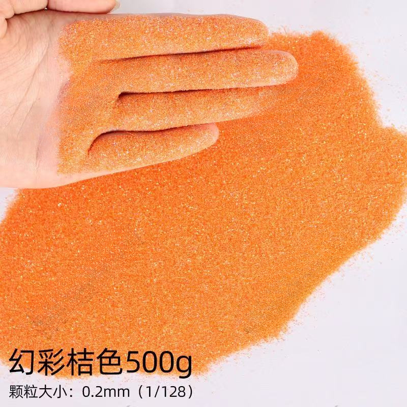 iridescent orange