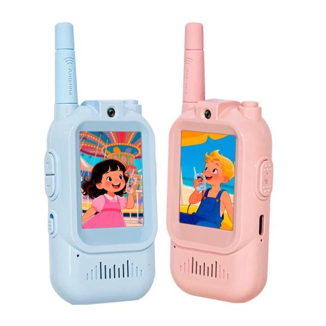 Creative Kids Video Walkie-Talkie 2-Way 1500FT Range Cool Voice Effects for 3-12 Years Old's Christmas Birthday Outdoor