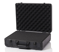 Fabricant de valises en aluminium noir, étuis de transport pour cartes sportives, étuis en mousse souple - Étuis à outils polyvalents