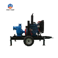 Pompa Air Sentrifugal Self-Priming 8 Inci Mesin Diesel 50HP untuk Padatan